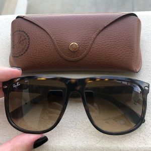 Authentic Ray Ban Boyfriend Sunglasses - Tortoise